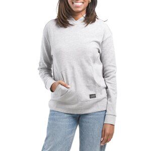 SILVER JEANS CO Heather Grey Long Sleeve Thermal Knit Popover Hoodie